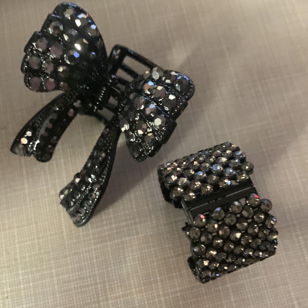 Bundle of 2 hair clips sparkly beautiful - Picture 1 of 10